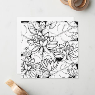 Tarjeta Pequeña Color de sus propias flores de Lotus