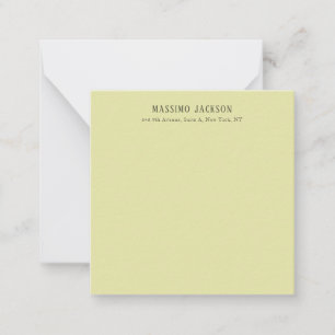 Tarjeta Pequeña Color pastel personalizado nombre minimalista pers