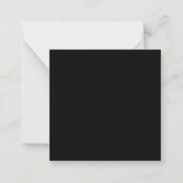 Tarjeta Pequeña Color sólido negro puro