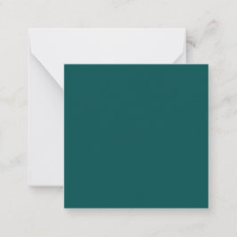 Tarjeta Pequeña Color sólido Verde azulado oscuro
