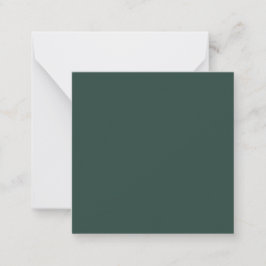 Tarjeta Pequeña Color sólido verde de caza