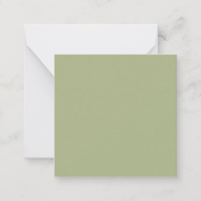 Tarjeta Pequeña Color sólido verde oscuro (Anverso)