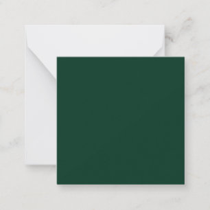 Tarjeta Pequeña Color sólido verde oscuro