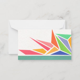 Tarjeta Pequeña Colores Brillantes de Primavera