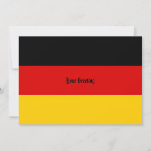 Tarjeta Pequeña Colores de la bandera alemana Schwarz Rot Gold Per
