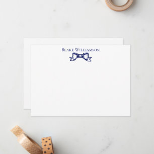 Tarjeta Pequeña Colores DIY Cinta de Lazo Elegante #6 Azul