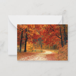 Tarjeta Pequeña Colores estacionales de otoño