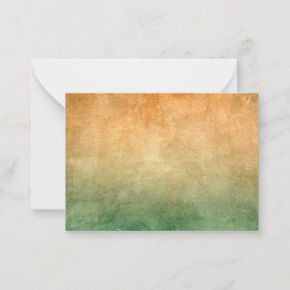 Tarjeta Pequeña Colores ondulados - Naranja y verde