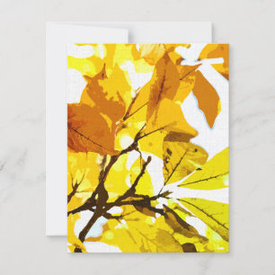 Tarjeta Pequeña Colores otoñales, hojas