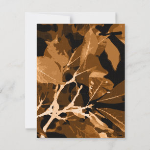 Tarjeta Pequeña Colores otoñales, hojas 6
