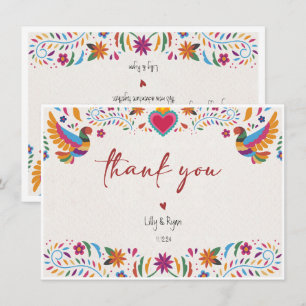 Tarjeta Pequeña Coloridas Novias Mexicanas Gracias