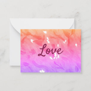 Tarjeta Pequeña Colorido arcoiris amor orgullo lgbtq patrón gay te