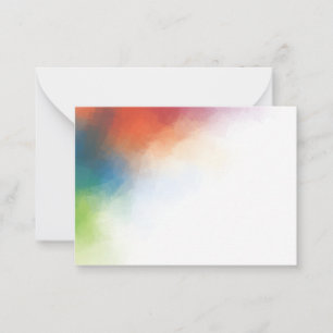 Tarjeta Pequeña Colorido Elegante Moderno Abstracto Obra De Arte E