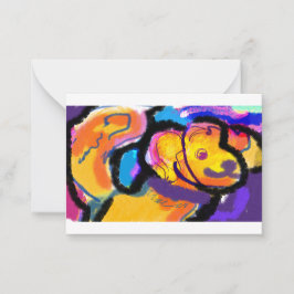 Tarjeta Pequeña Colorido recuperador de oro