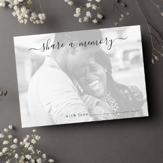 Tarjeta Pequeña Compartir una foto de un Boda de memoria