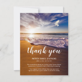 Tarjeta Pequeña Compasión por los funerales de la playa Gracias