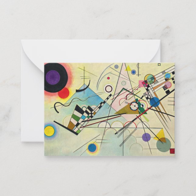 Tarjeta Pequeña Composition 8, 1923 by Wassily Kandinsky (Anverso)