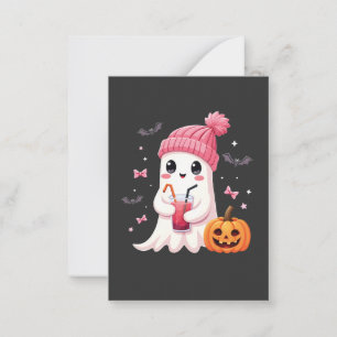 Tarjeta Pequeña Conciencia del Cáncer de Mama Fantasma Espeluznant
