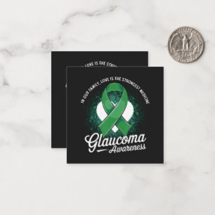Tarjeta Pequeña Conciencia del glaucoma de la medicina