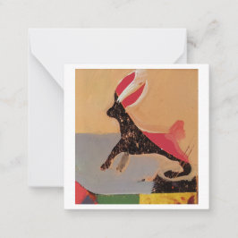 Tarjeta Pequeña Conejo de cola roja