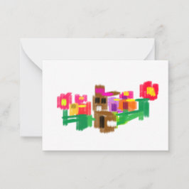 Tarjeta Pequeña Conejo de primavera