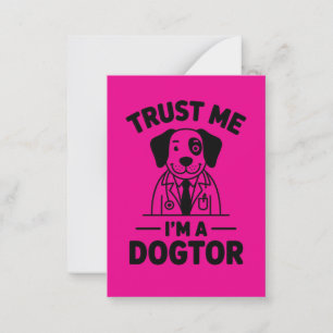 Tarjeta Pequeña Confía en Mí Soy un Perdoctor