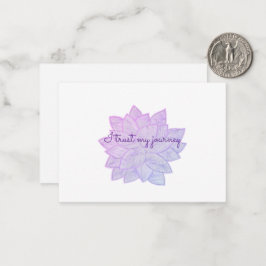 Tarjeta Pequeña Confío en mi camino: Afirmación floral
