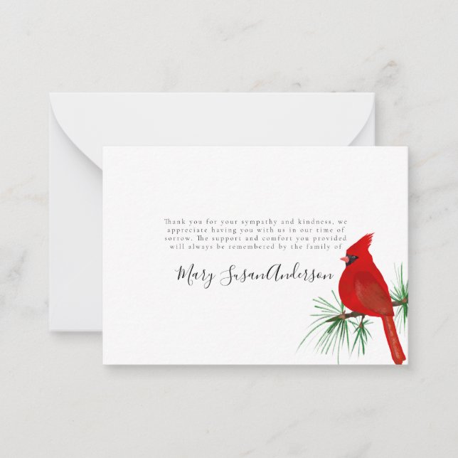 Tarjeta Pequeña Conmemoración del funeral del Cardenal de Presupue (Anverso)