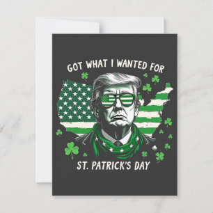 Tarjeta Pequeña Conseguí lo que quería para el Día de San Patricio