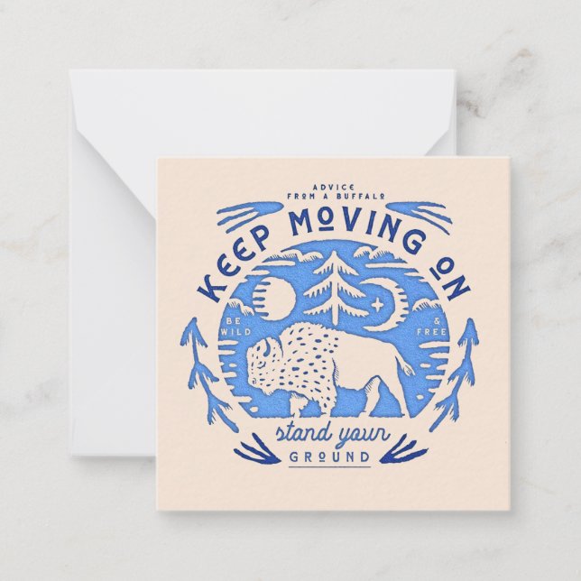 Tarjeta Pequeña Consejo de un búfalo (Anverso)