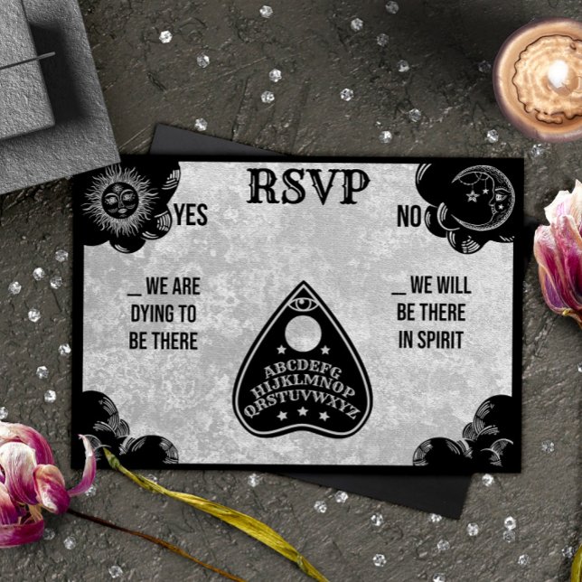 Tarjeta Pequeña Consejo Espiritual Boda Gótica, Caída y Halloween  (Subido por el creador)