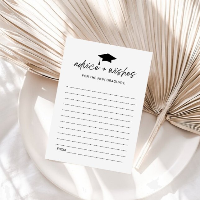 Tarjeta Pequeña Consejo Para Graduados Minimalistas (Subido por el creador)