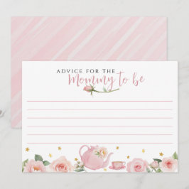 Tarjeta Pequeña Consejos de Baby Shower para la futura mamá del Fi