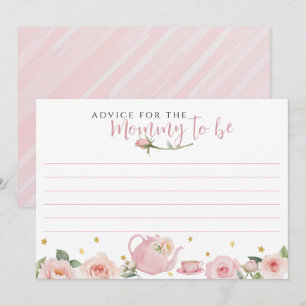 Tarjeta Pequeña Consejos de Baby Shower para la futura mamá del Fi