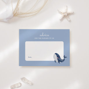 Tarjeta Pequeña Consejos de Crianza para Baby Shower de Niño Balle