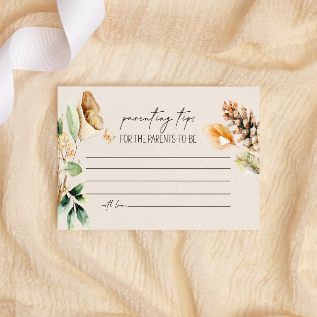 Tarjeta Pequeña Consejos para padres de animales de Woodland Baby  (Subido por el creador)