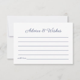 Tarjeta Pequeña Consejos y deseos de duchas de las parejas de pece