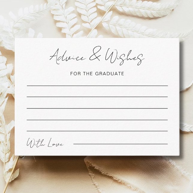 Tarjeta Pequeña Consejos Y Deseos Para La Fiesta De Graduación (Subido por el creador)