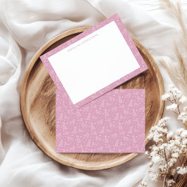 Tarjeta Pequeña Constelaciones De Perro Extrañas Ligeras Monograma