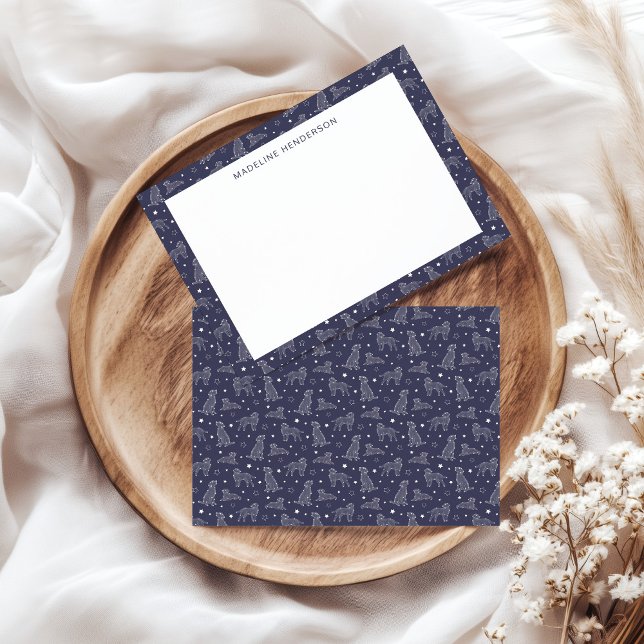 Tarjeta Pequeña Constelaciones de perros extravagantes Monograma a (Subido por el creador)