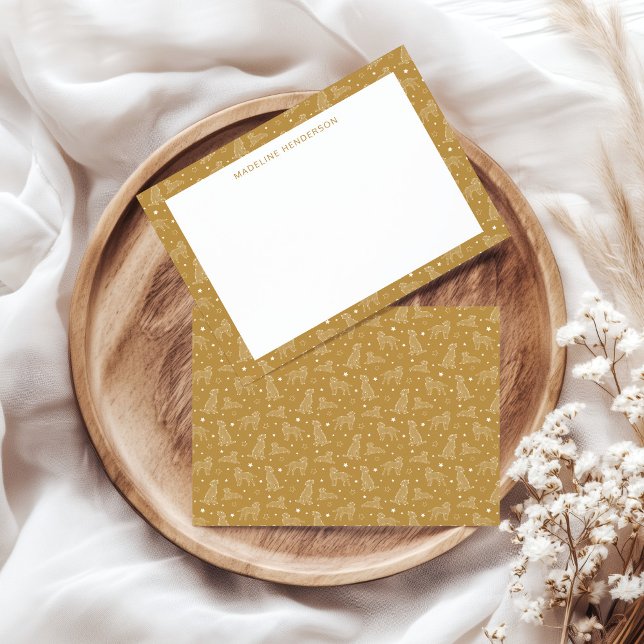 Tarjeta Pequeña Constelaciones de perros singulares Monograma amar (Subido por el creador)