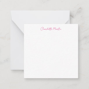 Tarjeta Pequeña Consultor Jefe Gerente Blanco Rosa Profesional
