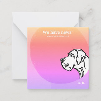 Tarjeta Pequeña coole grün lila GRAPHIC DESIGN Note Card