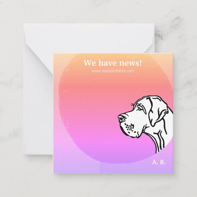 Tarjeta Pequeña coole grün lila GRAPHIC DESIGN Note Card (Anverso)