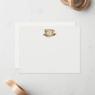 Tarjeta Pequeña Copa de Té de Vintage
