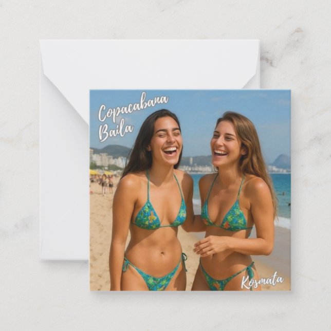 Tarjeta Pequeña Copacabana Baila - Kuvert (Anverso)