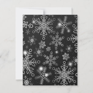 Tarjeta Pequeña Copos de Nieve 8