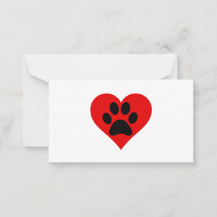 TARJETA PEQUEÑA CORAZÓN DE IMPRESIÓN DE PÁGINA