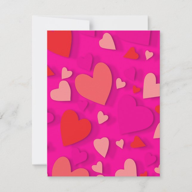 Tarjeta Pequeña corazón de papel decorativo 2 (Anverso)