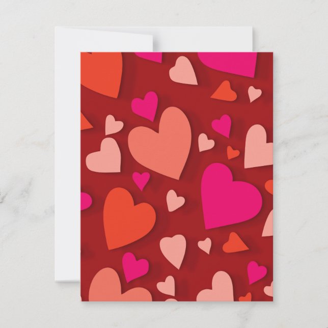 Tarjeta Pequeña corazón de papel decorativo 6 (Anverso)